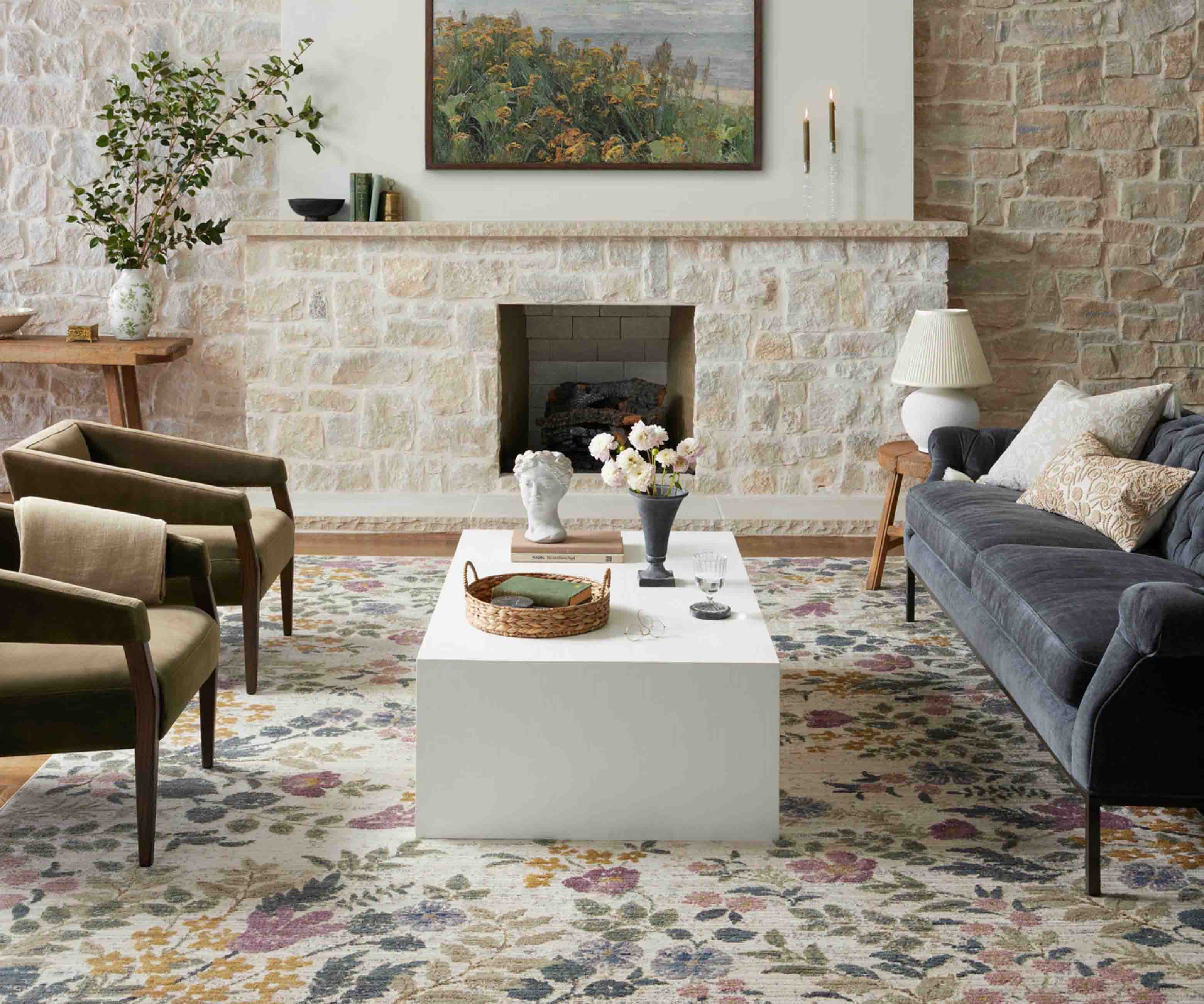 Provence Abbey Power-Loomed Rug - Ivory - Image 2