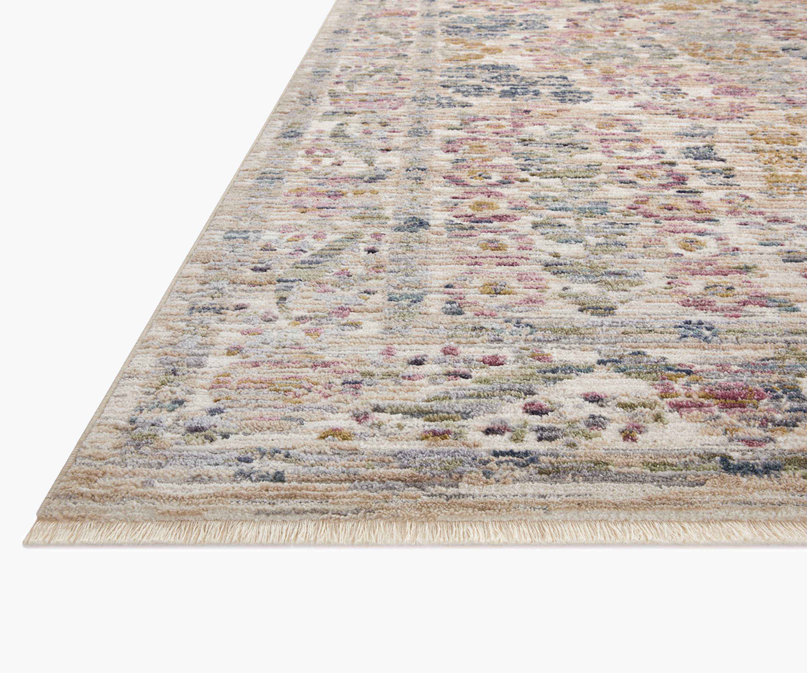Provence Fleur Power-Loomed Rug - Ivory - Image 5