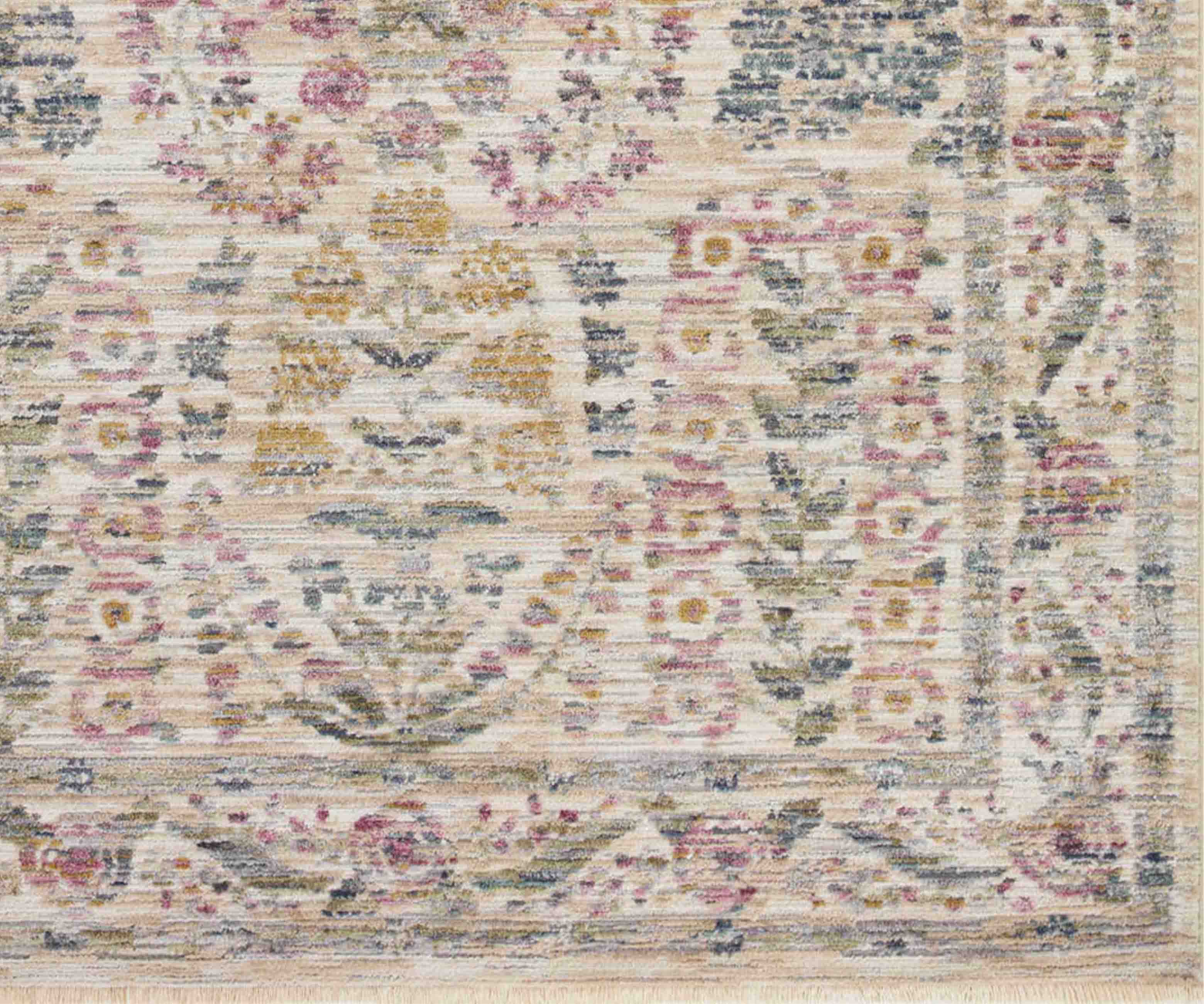 Provence Fleur Power-Loomed Rug - Ivory - Image 9