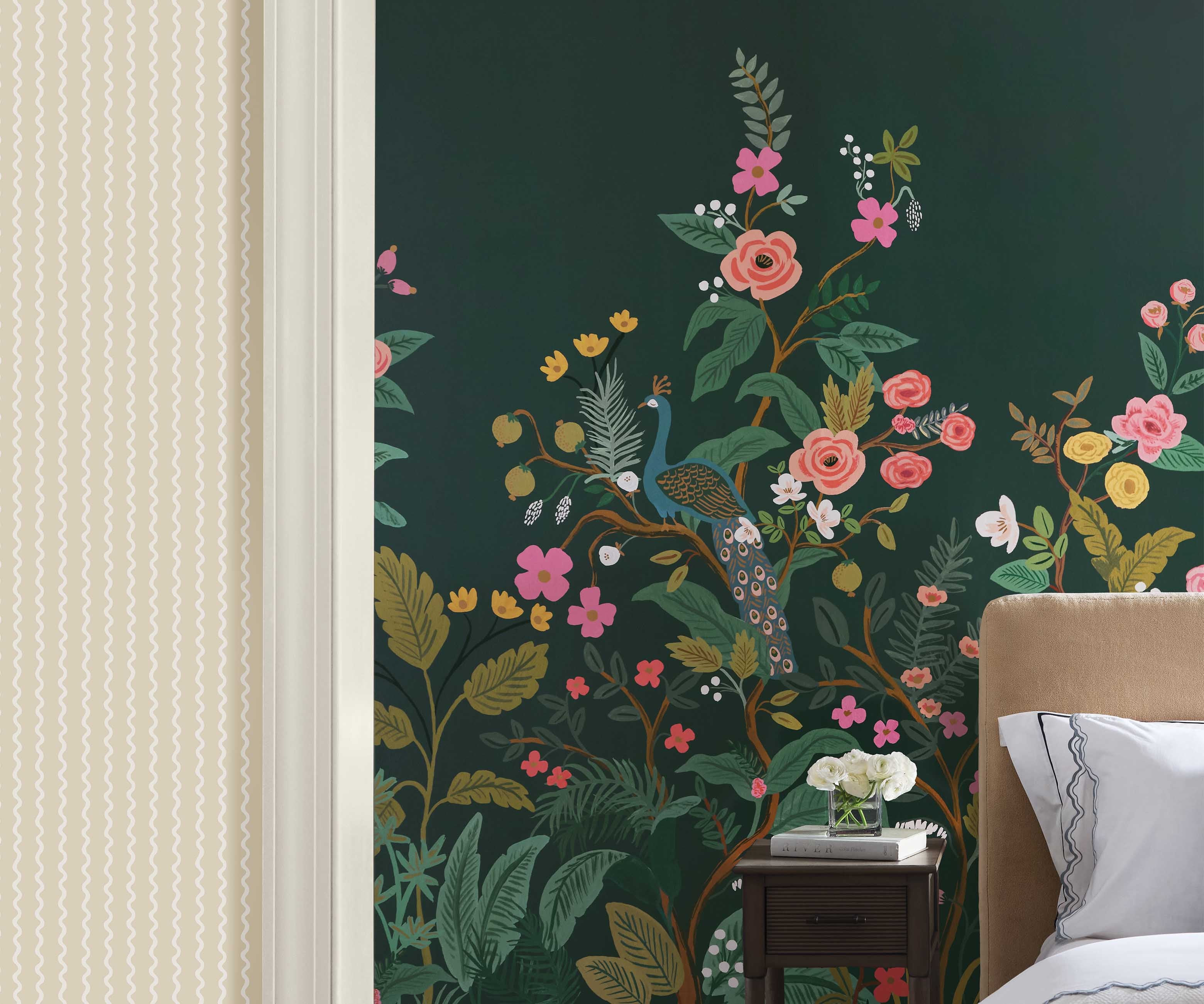 Rickrack Wallpaper - Linen - Image 4