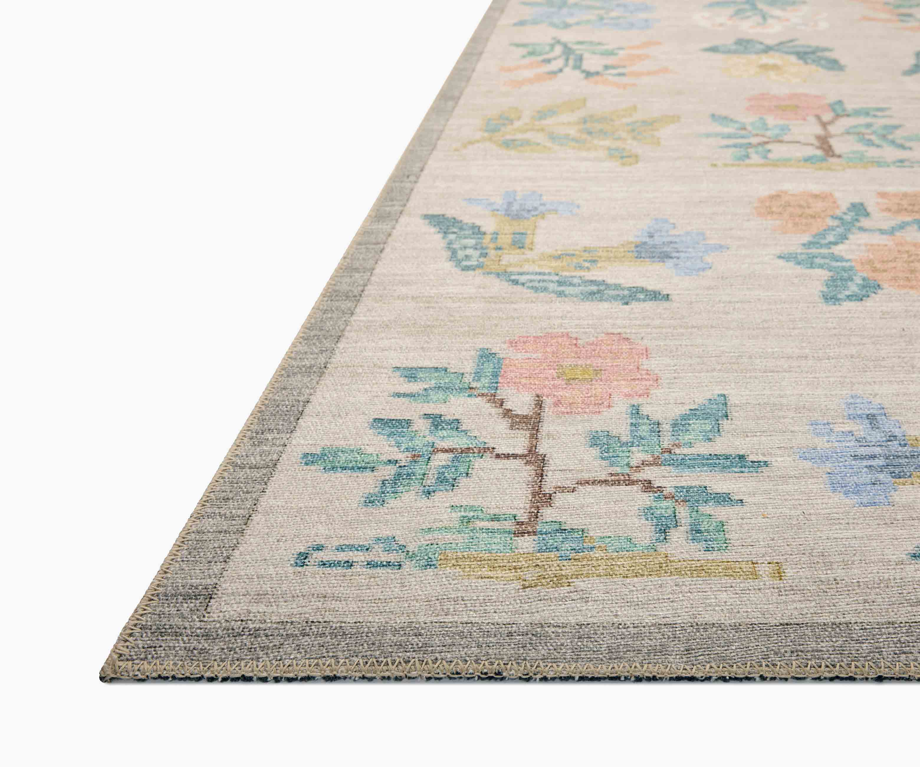 Rosa Hawthorne Power Loomed Rug - Cream - Image 3