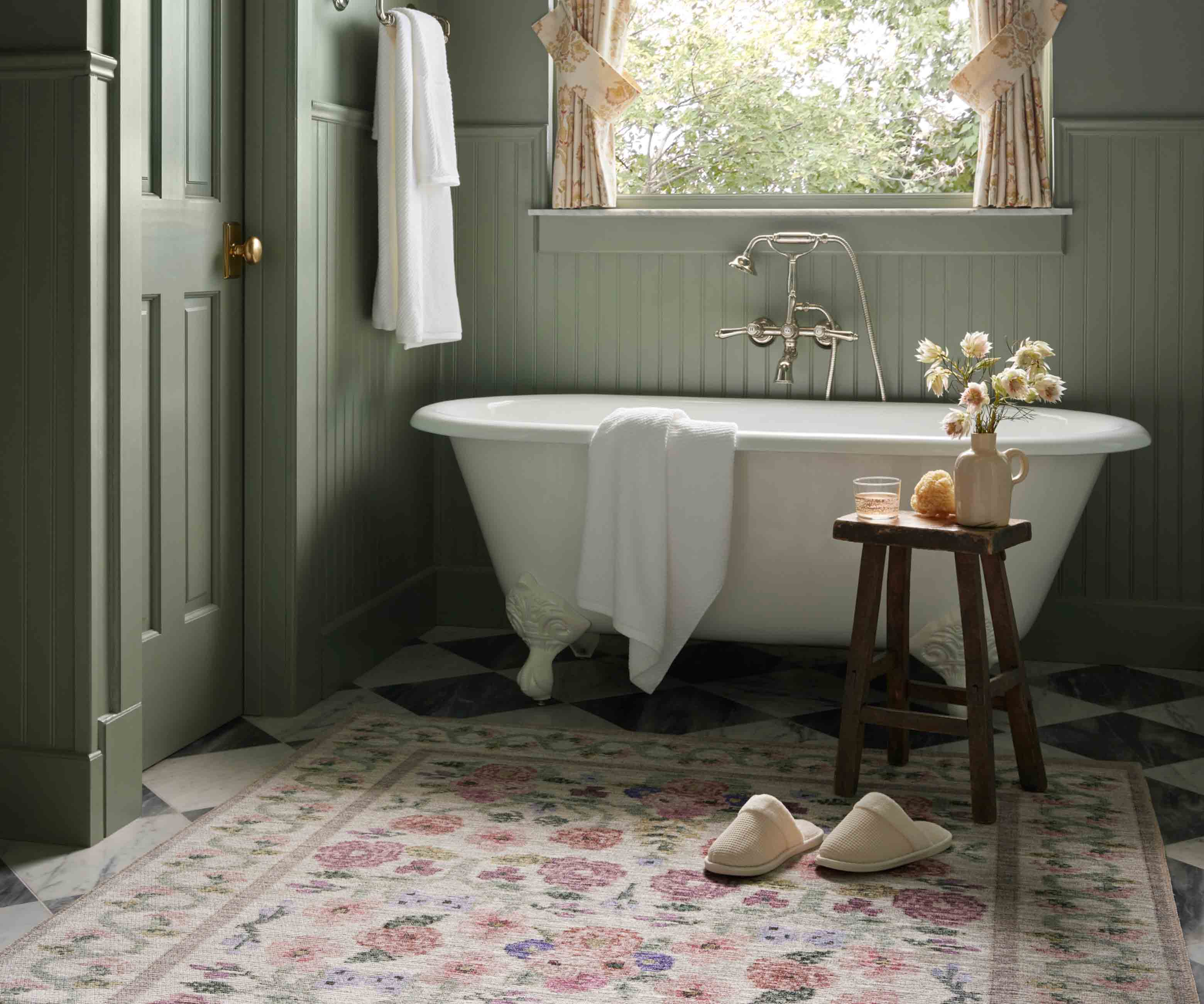Rosa Power Loomed Rug - Ivory - Image 2