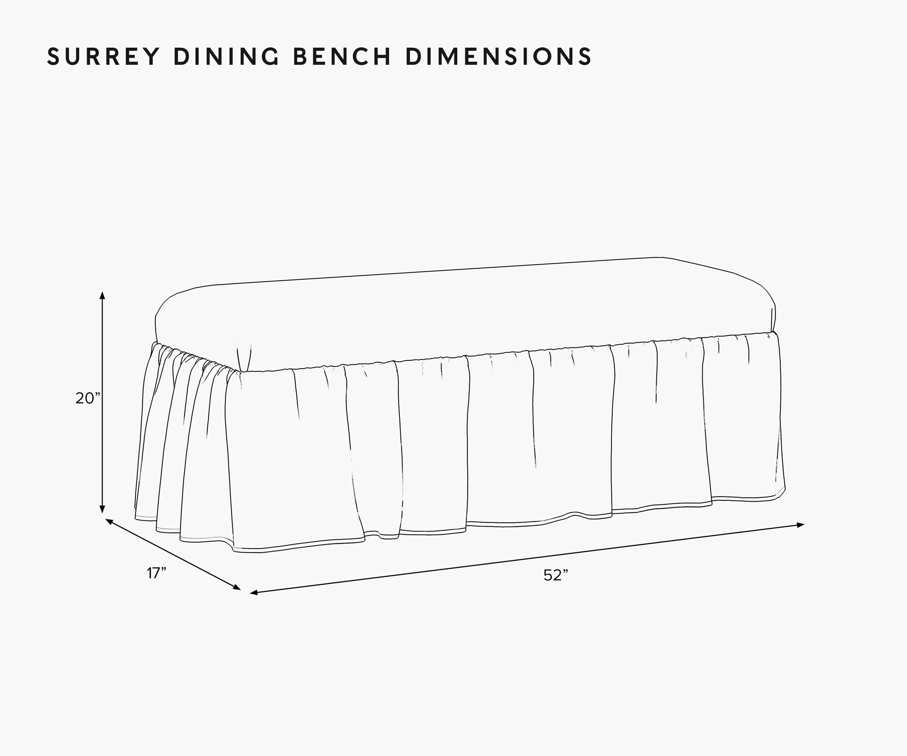 Surrey Dining Bench - Peacock - Image 5