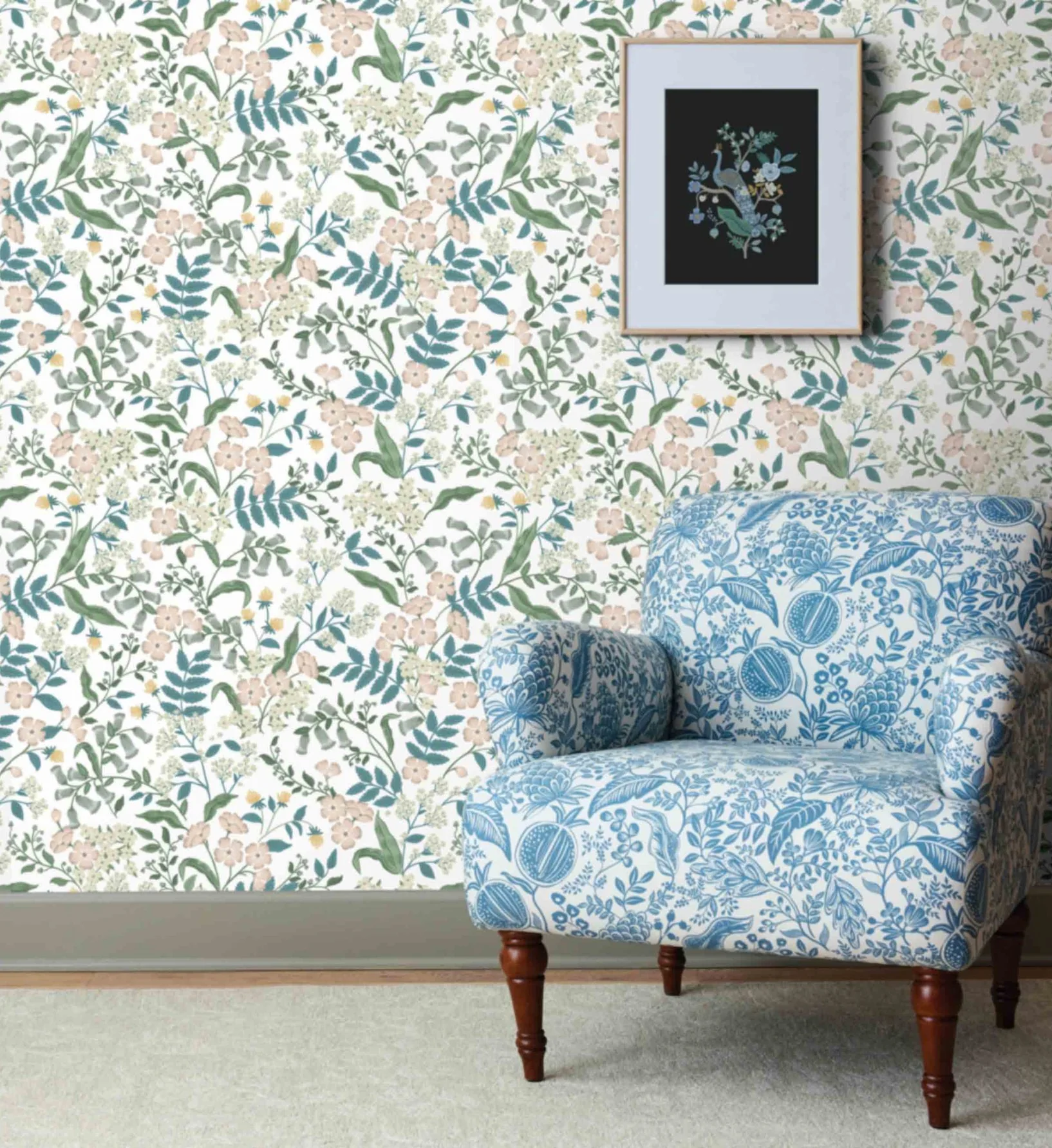 Sweetbrier Peel & Stick Wallpaper - Blush - Image 3