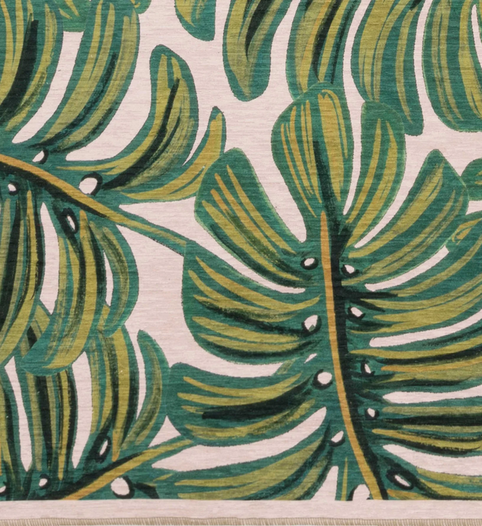 Veranda Monstera Indoor/Outdoor Rug - Cream - Image 3